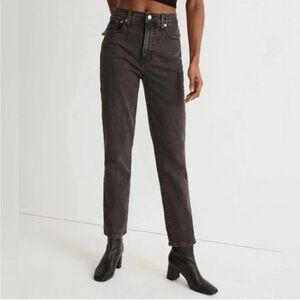 Madewell The Perfect Vintage jeans High Rise Straight Washed Black size 27